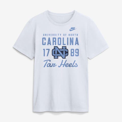 Men's Nike  White North Carolina Tar Heels Legacy Stacked Established T-Shirt