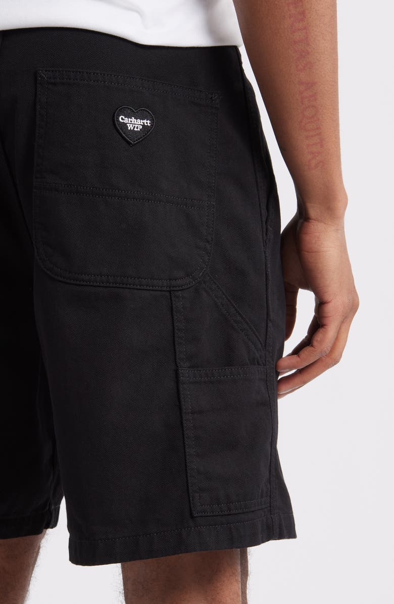 Carhartt Work In Progress Drewe Shorts, Alternate, color, Black Rinsed