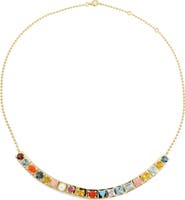 TYPE JEWELRY Leggo Multistone Frontal Necklace