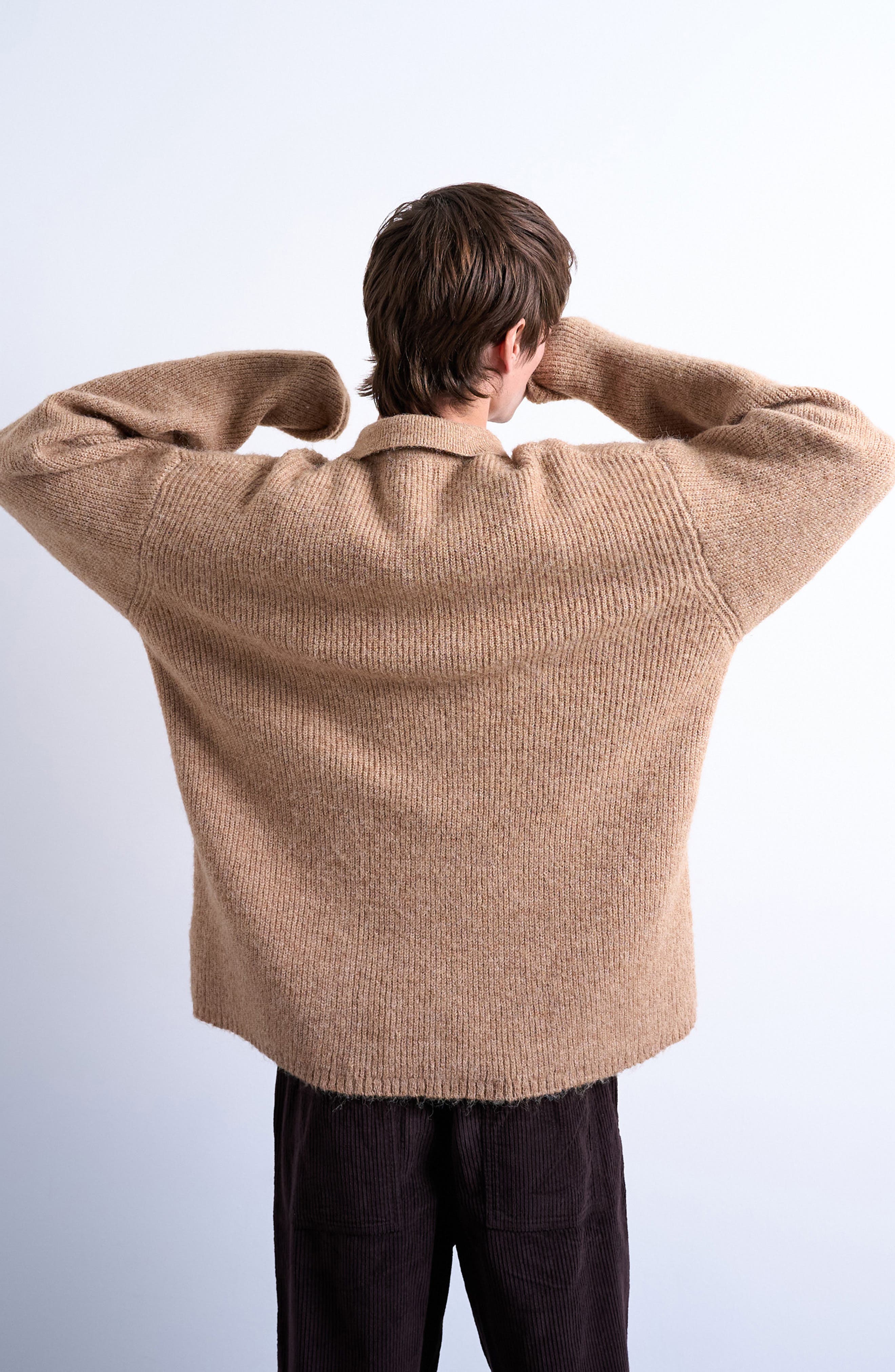 Oversize Rib Polo Sweater - image 2
