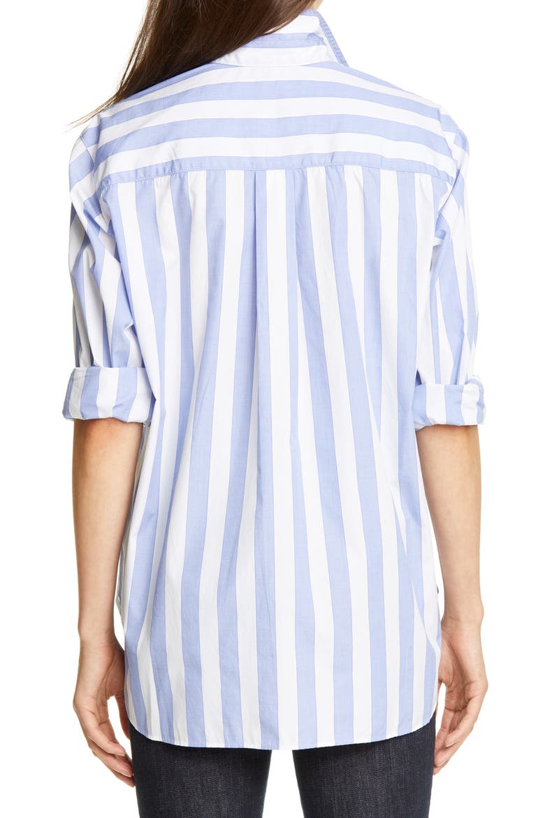 Joedy Stripe Shirt, Alternate, color, WIDE BLUE STRIPE SUPERFINE