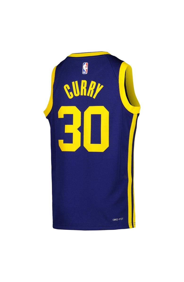 Jordan Brand Youth Jordan Brand Stephen Curry Blue Golden State Warriors Swingman Jersey - Statement Edition, Alternate, color, 
