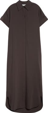 Brandon Maxwell The Emory Stretch Cotton Blend Shirtdress