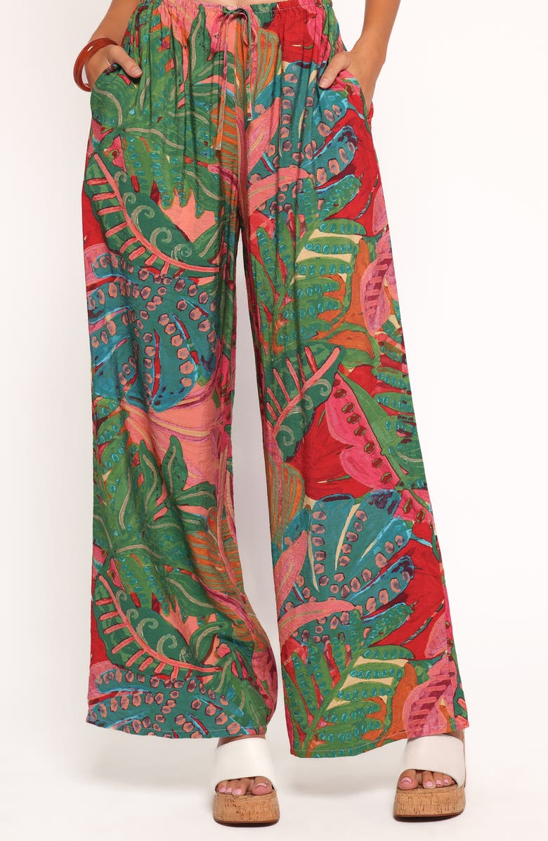 Petal & Pup Charly Wide Leg Pants, Alternate, color, Calypso Coral