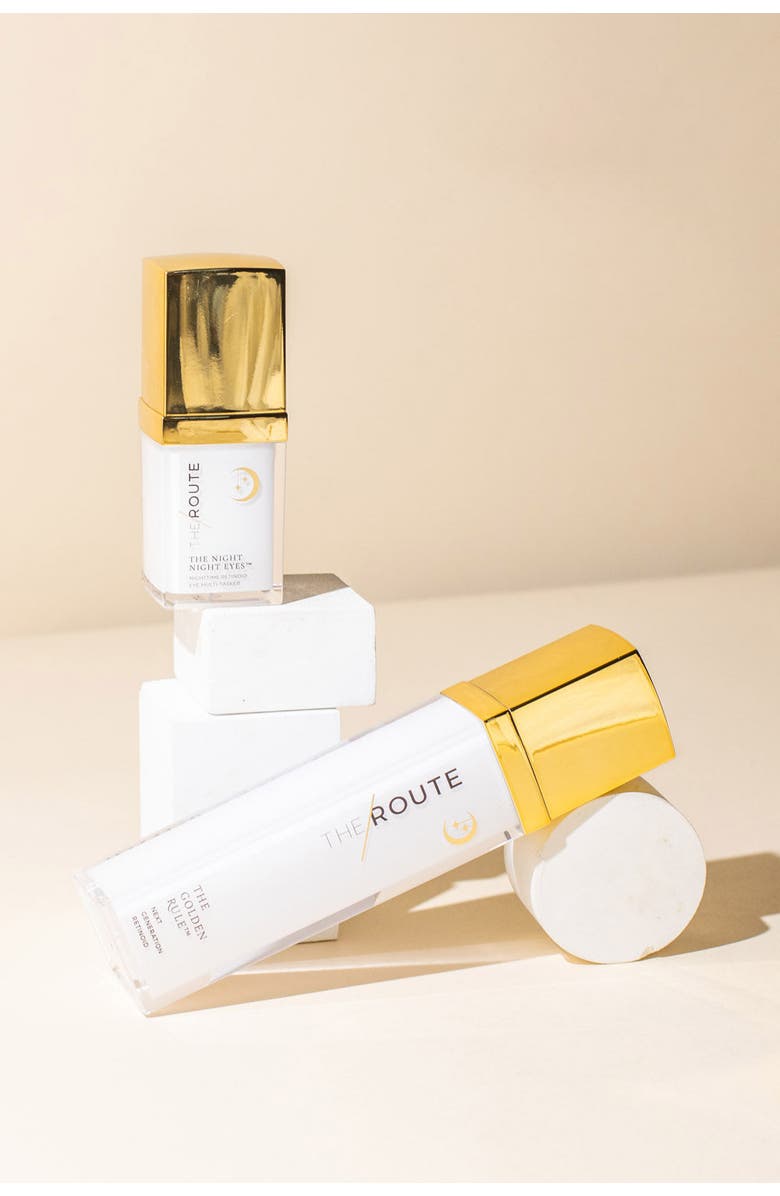 The Route Beauty The Golden Duo  The Golden Rule Retinoid and The Night Night Eyes Eye Cream, Main, color, NO COLOR