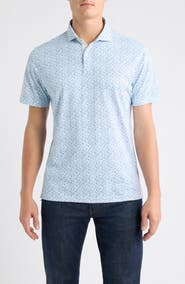 johnnie-O Bloom Neat Floral Performance Polo