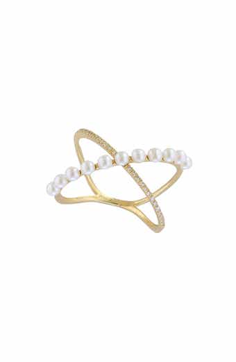 Diamond & Freshwater Pearl Ring