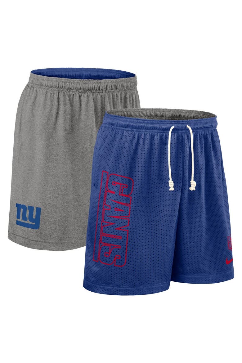Men's Nike Royal New York Giants Sideline Reversible Performance Shorts, Main, color, Royal