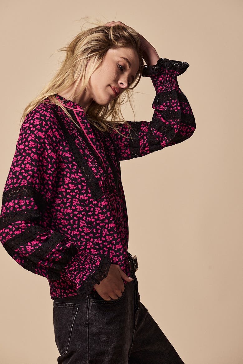 The Alexis Shirt, Alternate, color, Hot Pink