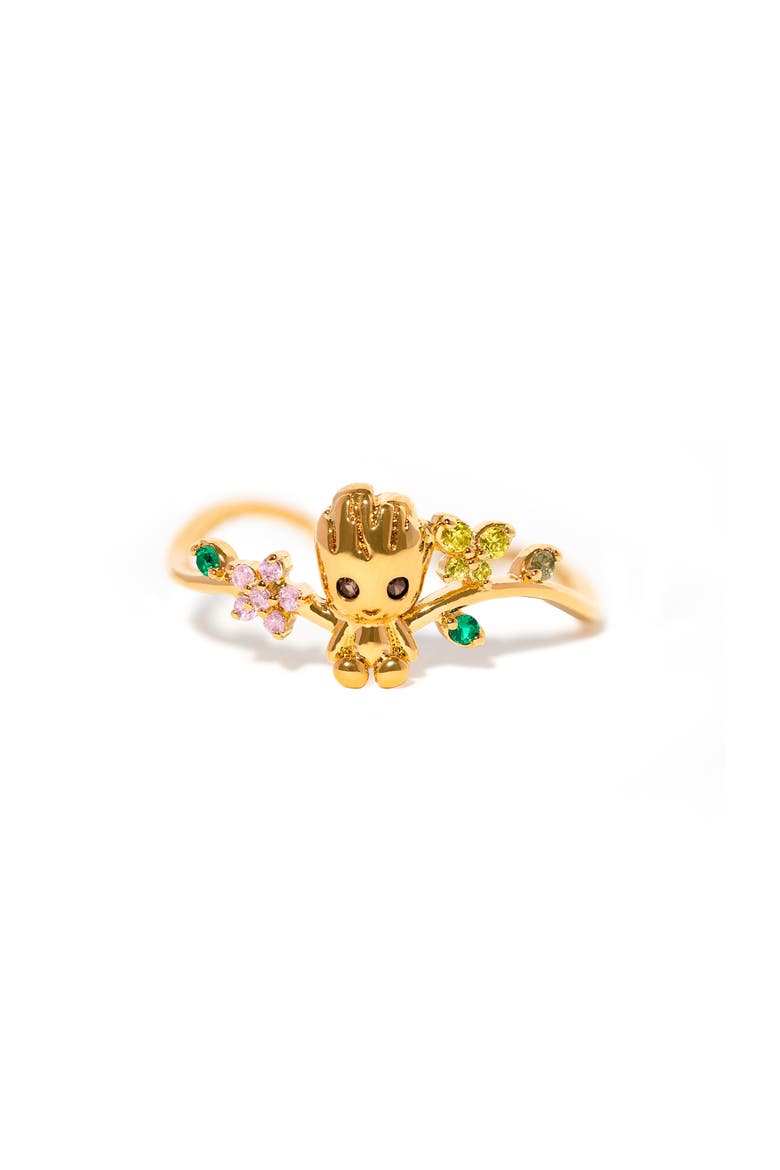 Marvel® Guardians of the Galaxy™ Groot Adjustable Ring, Main, color, GOLD