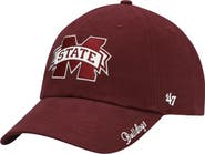 '47 Women's '47 Maroon Mississippi State Bulldogs Miata Clean Up Logo Adjustable Hat
