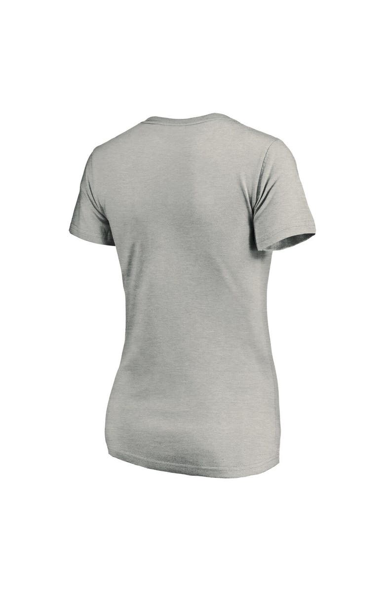FANATICS Women's Fanatics Branded Heather Gray Seattle Kraken Plus Size Primary Logo V-Neck T-Shirt, Alternate, color, 
