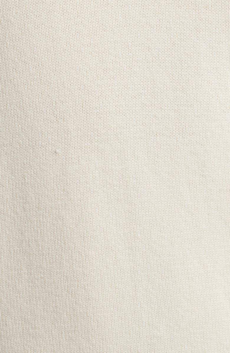 FRAME Wool & Silk Johnny Collar Sweater, Alternate, color, Off White