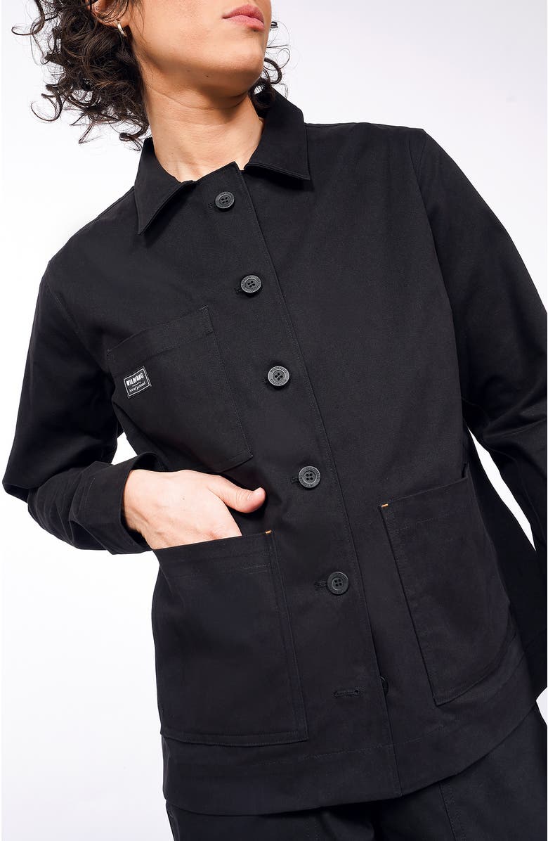 WILDFANG The Essential Cotton Twill Utility Jacket, Alternate, color, Black