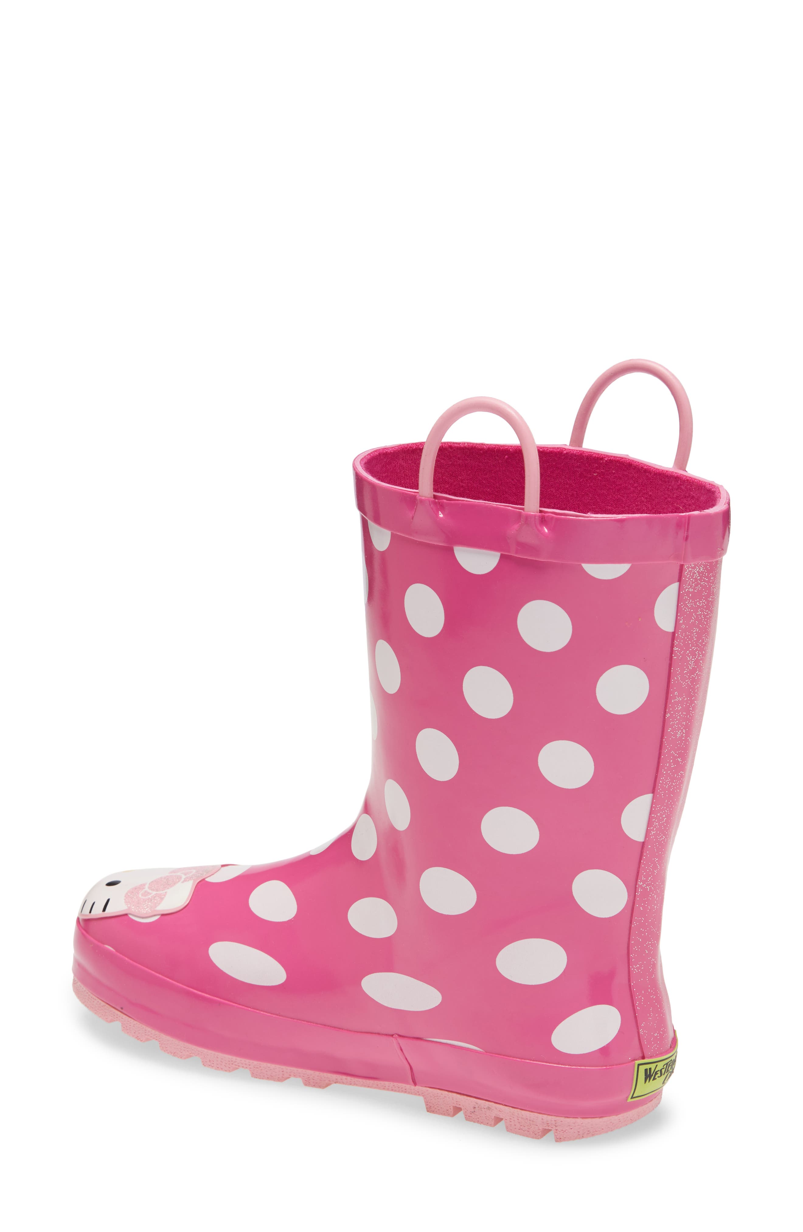 Western Chief Hello Kitty<sup>®</sup> - Cutie Dot Waterproof Rain Boot, Alternate, color, 