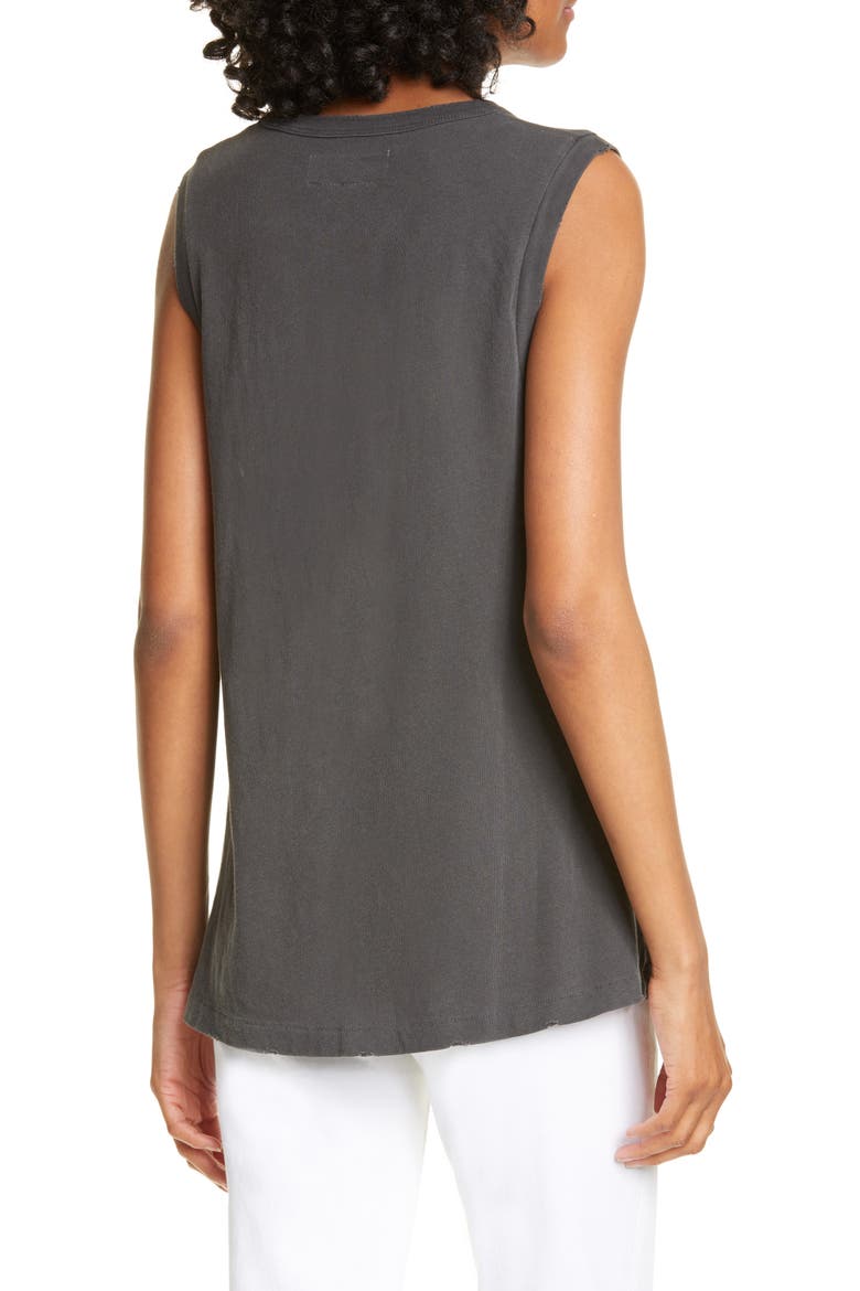 'The Sleeveless' Crewneck Tank, Alternate, color, WASHED BLACK