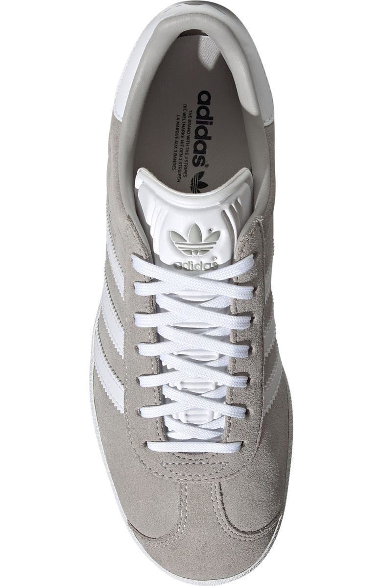 adidas Gazelle Sneaker, Alternate, color, Grey Two/White/Core Black