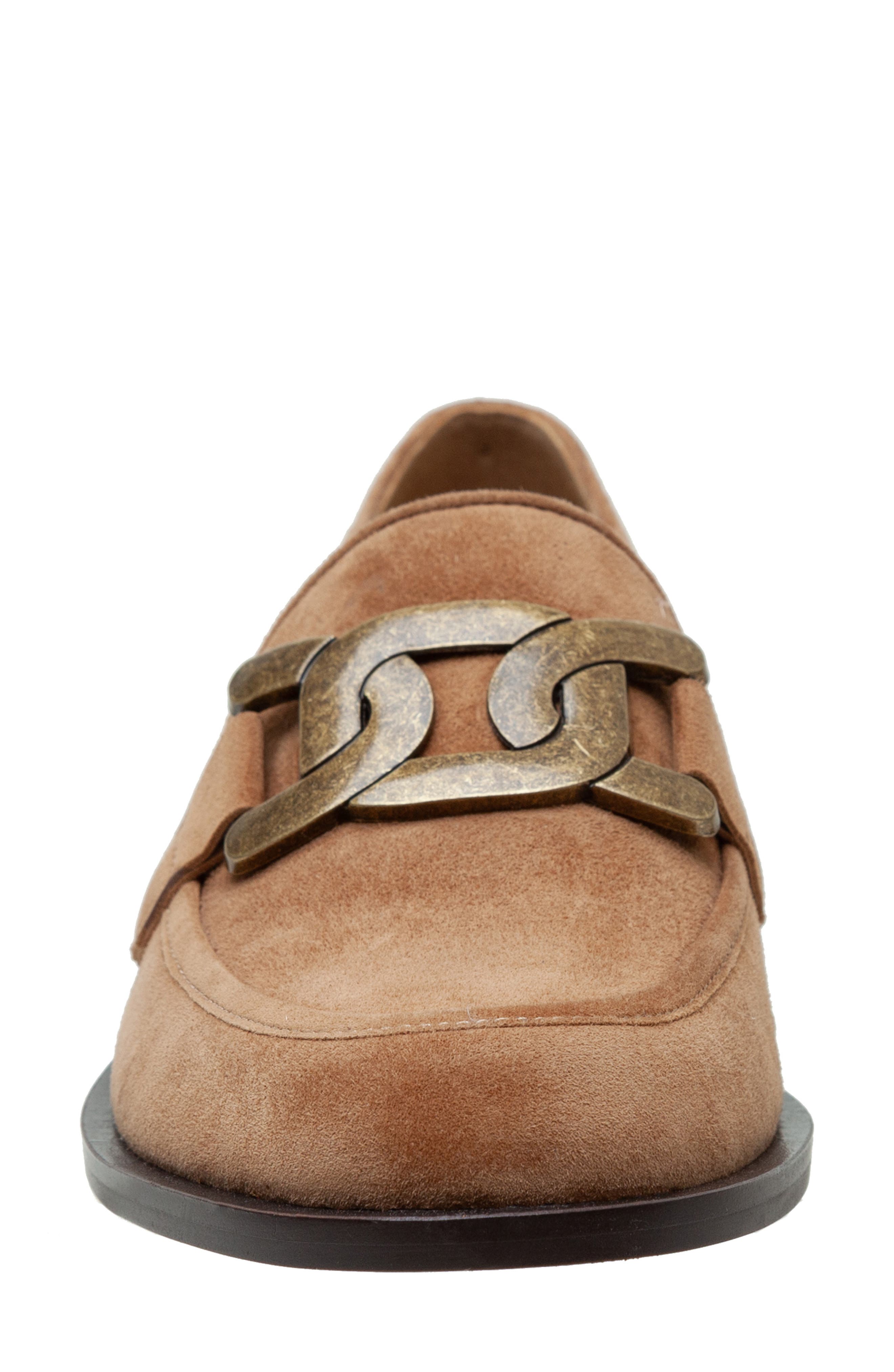 Linea Paolo Melise Chain Loafer, Alternate, color, Camel