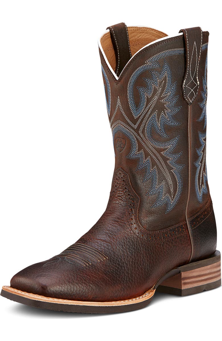 Ariat Quickdraw Western Boot, Main, color, Brown Oiled Rowdy