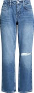 L'AGENCE Nevia Ripped Slouchy Straight Leg Jeans