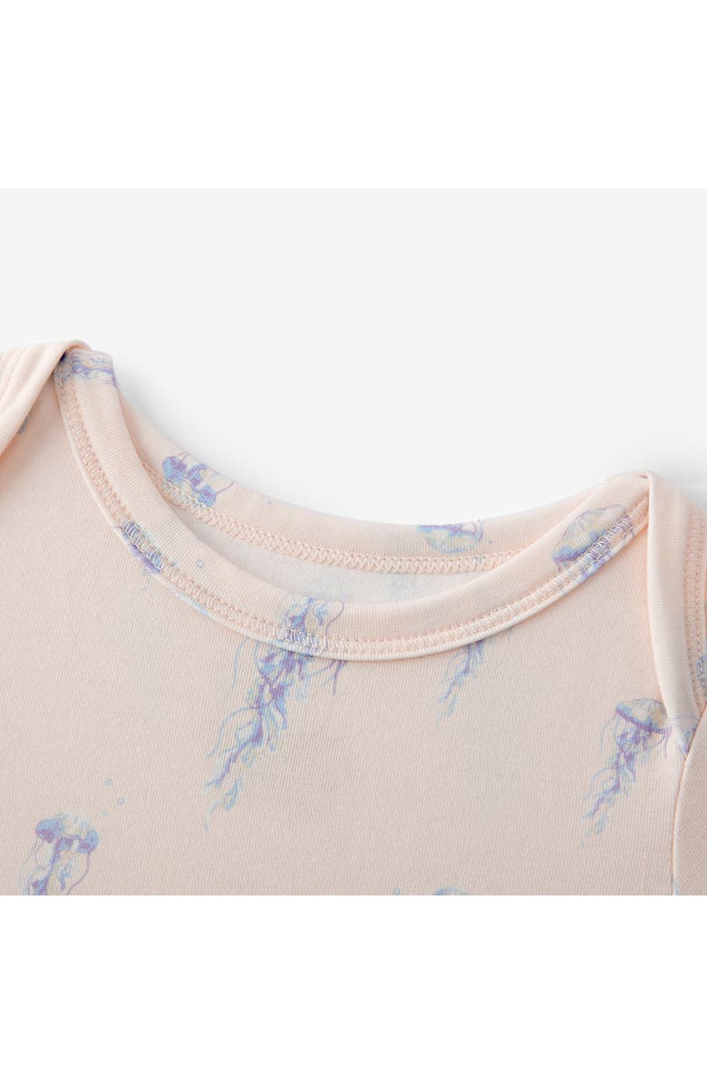Milkbarn Cotton Stretch One Piece, Alternate, color, Sunset Jellyfish