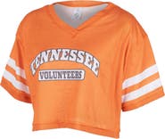 ZOOZATZ Women's ZooZatz Tennessee Orange Tennessee Volunteers Mesh Cropped V-Neck T-Shirt