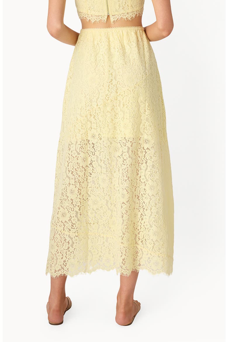 Effie Lace Midi Skirt, Alternate, color, BUTTERCUP