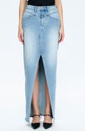 Bayeas Lauren Mid Rise Front Slit Maxi Skirt