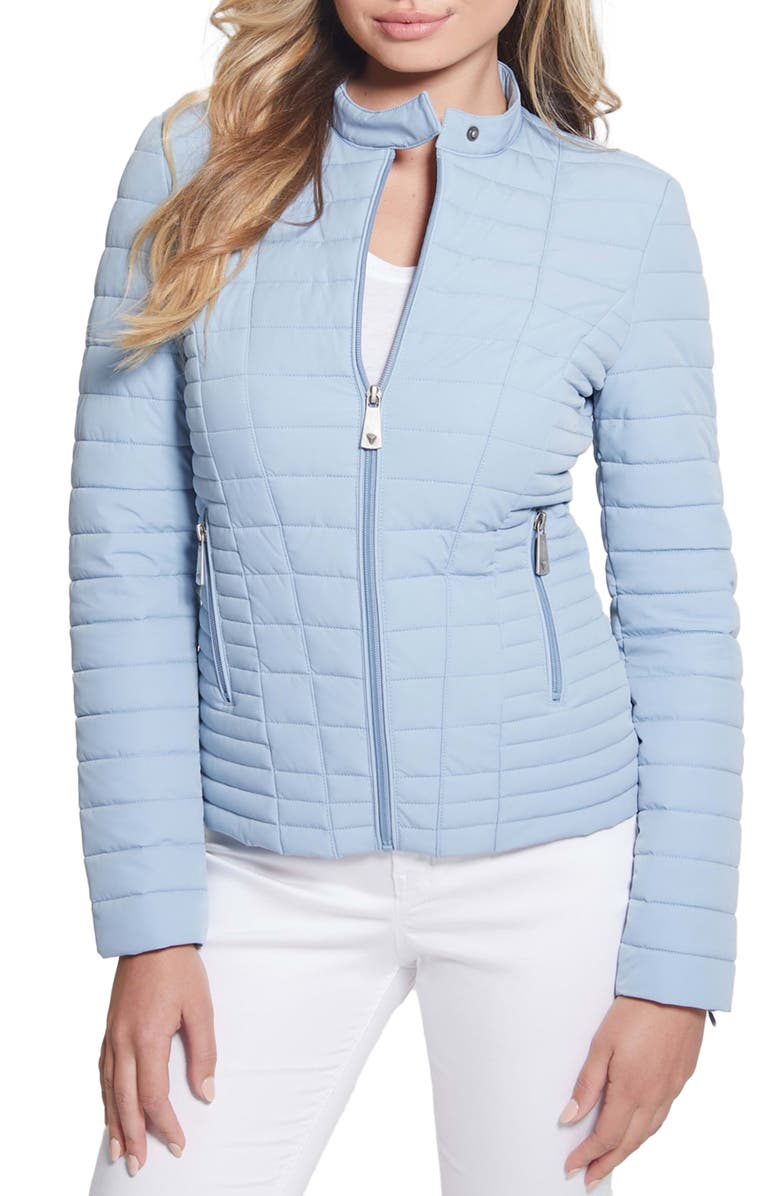 GUESS Vona Quilted Jacket, Main, color, 