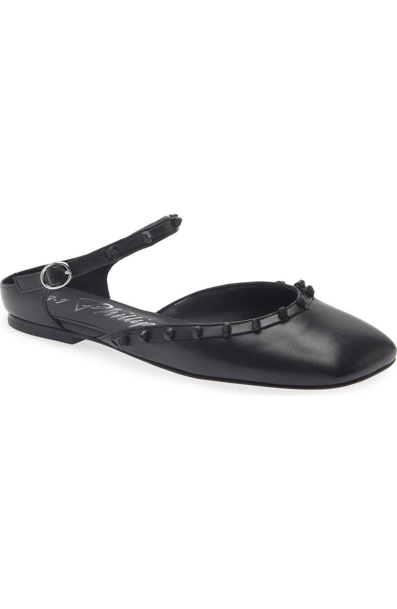 3.1 Phillip Lim Mary Jane Leather Flat, Main, color, Black