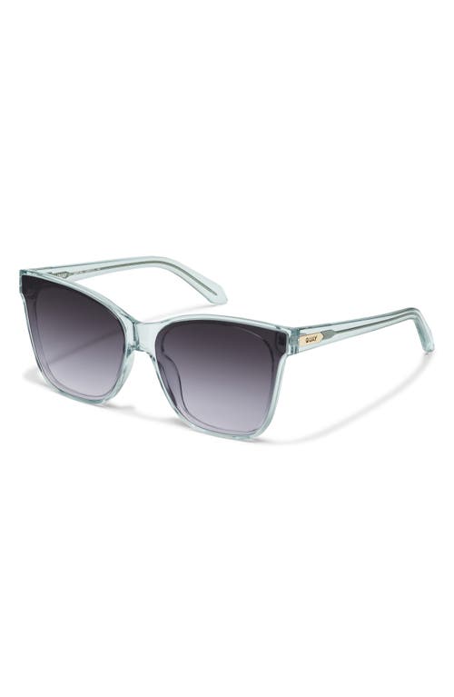 Quay After Party 51mm Square Sunglasses In Gray