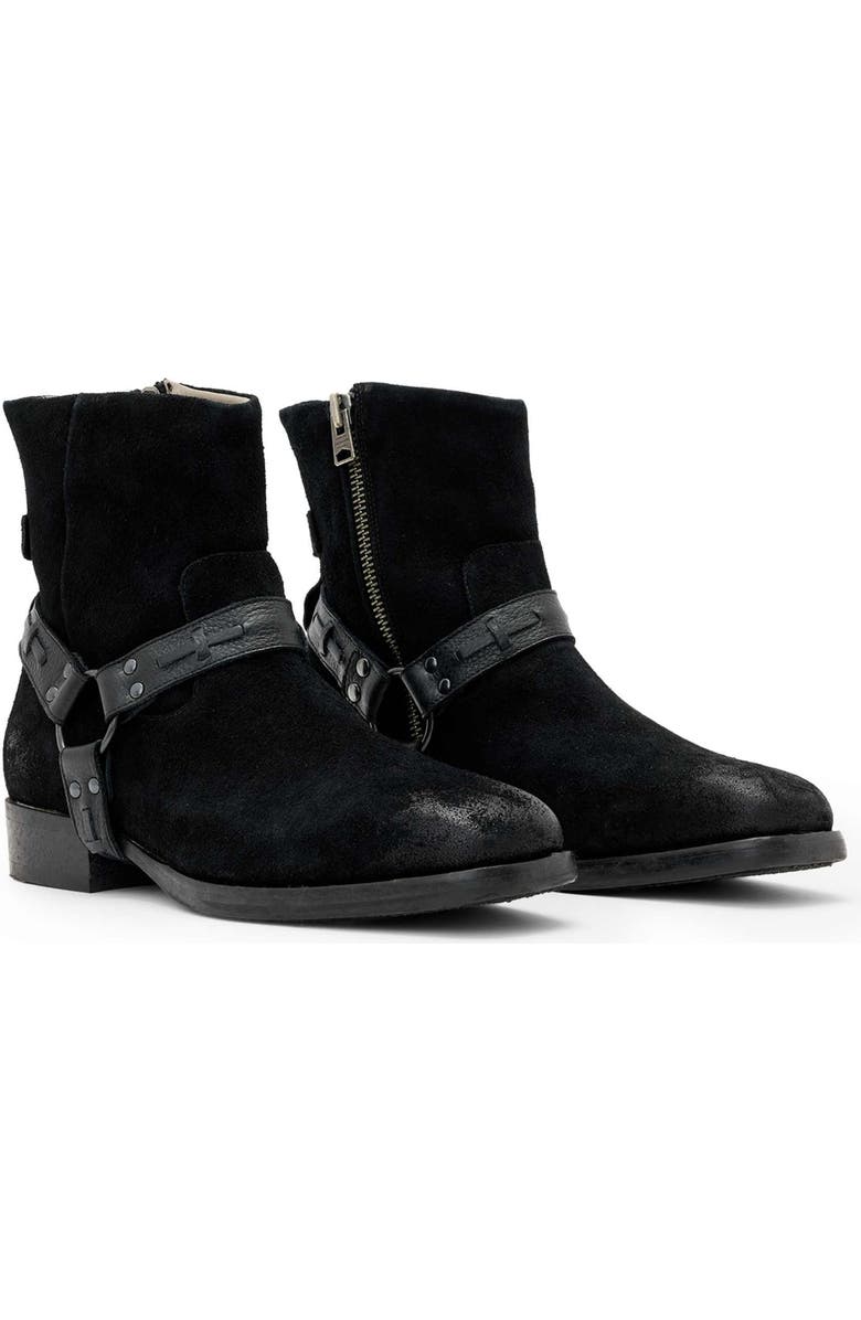AllSaints Milton Harness Boot, Main, color, Black