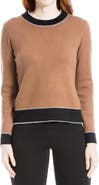 MAX STUDIO Flat Knit Tipped Sweater