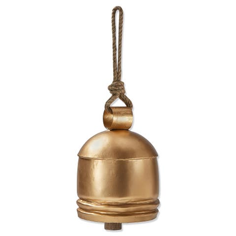 Classic Artisan XL Gold Bell Decorative Holiday Object