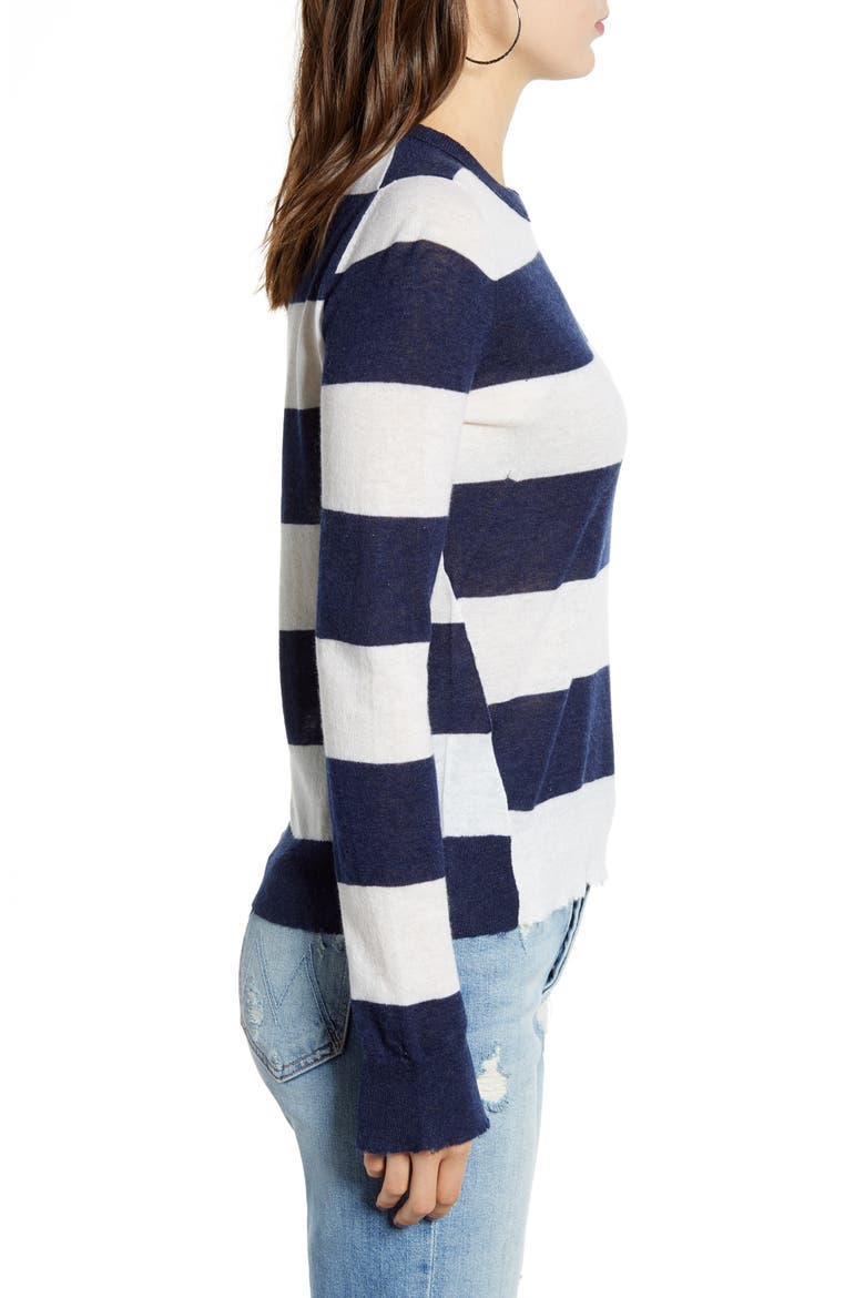 Source Stripe Cashmere Sweater, Alternate, color, BOUTON