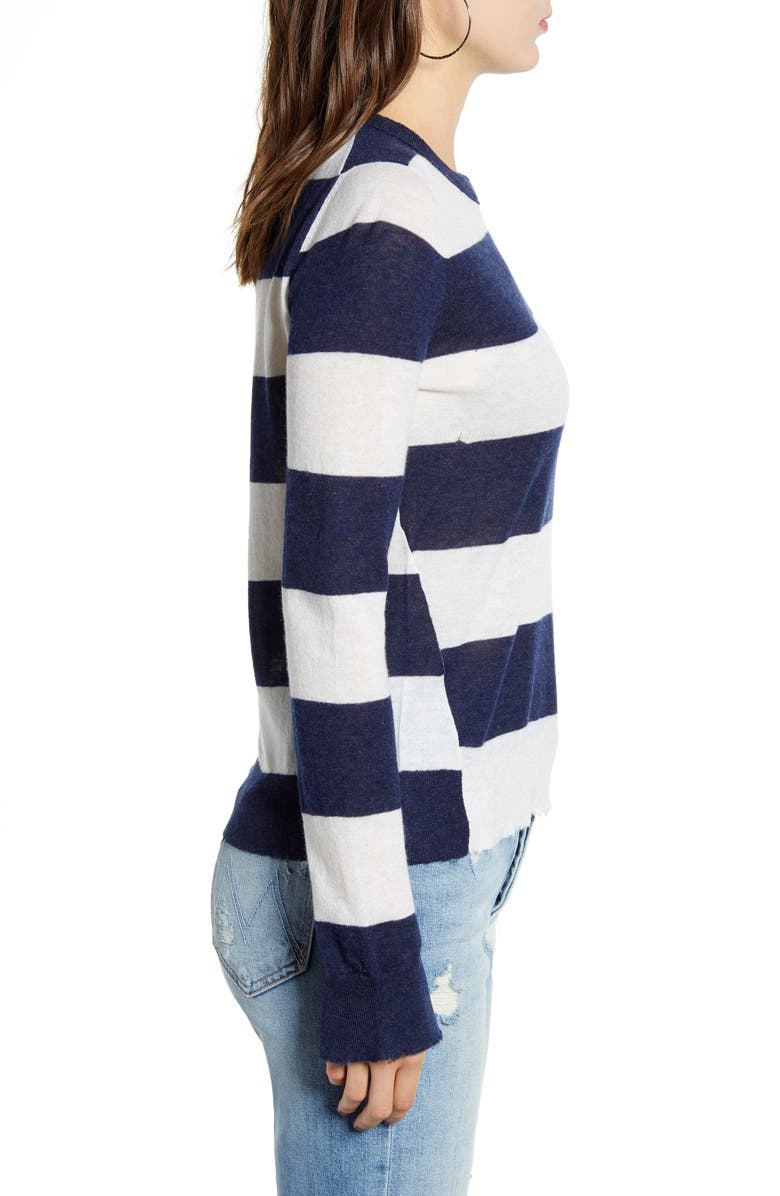 Zadig & Voltaire Source Stripe Cashmere Sweater, Alternate, color, 