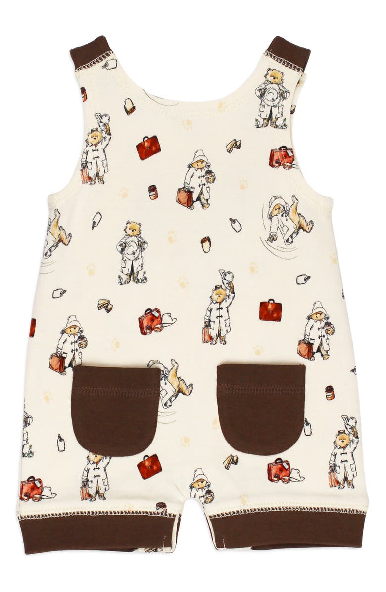 L'ovedbaby x Paddington Bear<sup>™</sup> Sleeveless Organic Cotton Pocket Romper, Alternate, color, Adventure Paddington
