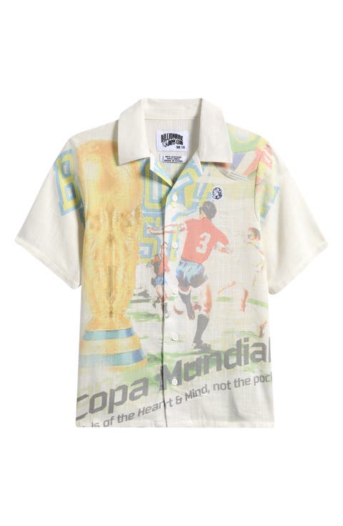 Kids' Copa Graphic Short Sleeve Camp Shirt