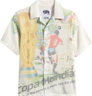 Billionaire Boys Club Kids' Copa Graphic Short Sleeve Camp Shirt