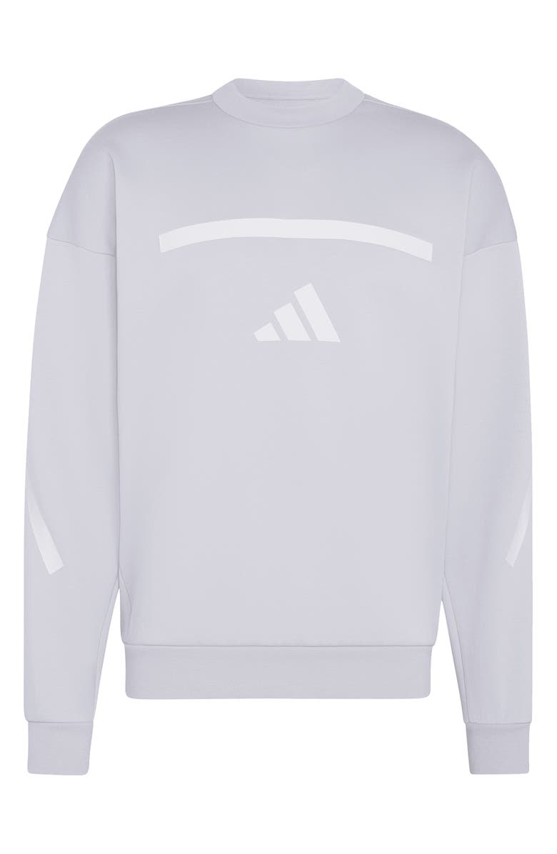 adidas Z.N.E. Oversize Sweatshirt, Alternate, color, Halo Silver/ /