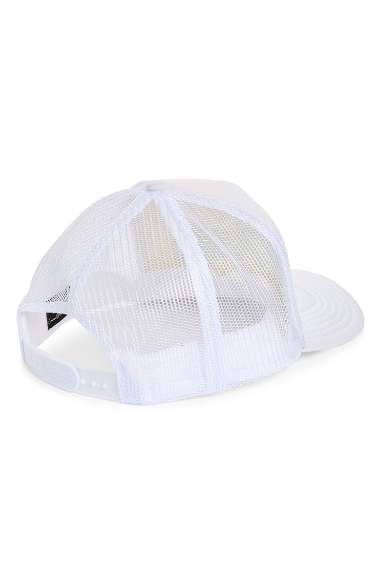 Local Beach California Patch Trucker Hat, Alternate, color, White