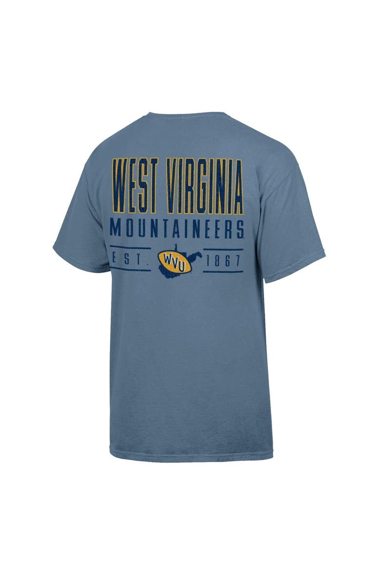 Men's ComfortWash  Blue West Virginia Mountaineers Big Name T-Shirt, Alternate, color, Blue