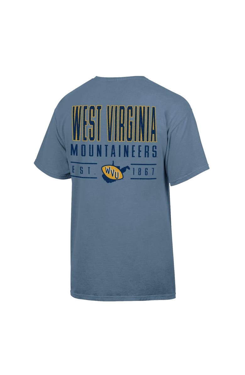 ComfortWash Men's ComfortWash Blue West Virginia Mountaineers Big Name T-Shirt, Alternate, color, Blue
