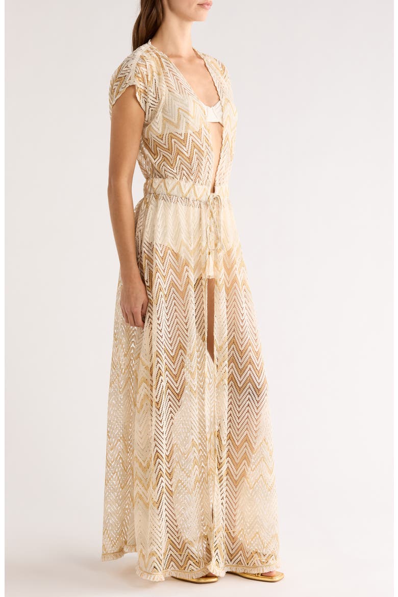 Katherine Cover-Up Maxi Dress, Alternate, color, SANDSTONE CHEVRON