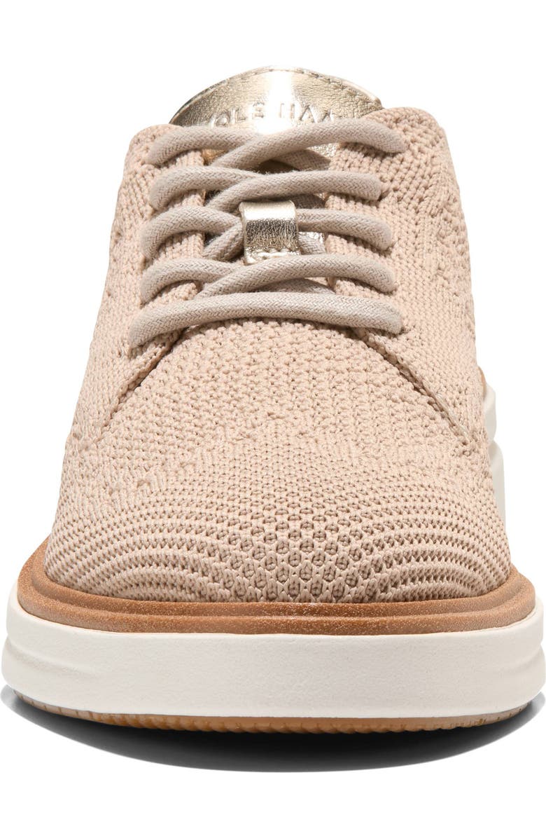 Cole Haan OriginalGrand Cityspectre Knit Derby, Alternate, color, Sesame Stitchlite / Soft Gold