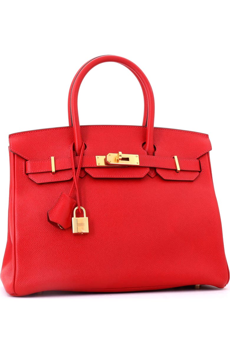 Pre-Owned Hermes Birkin Handbag Red Epsom with Gold Hardware 30, Alternate, color, Rouge Vif