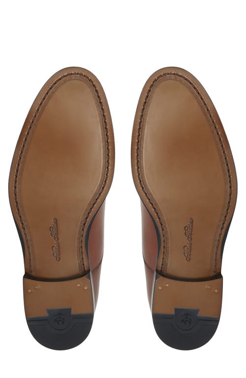 Brooks Brothers Men's Carnegie Lace Up Oxford Dress Shoes In Cognac