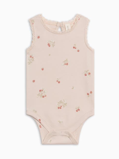 Organic Luna Lace Tank Bodysuit (Baby)