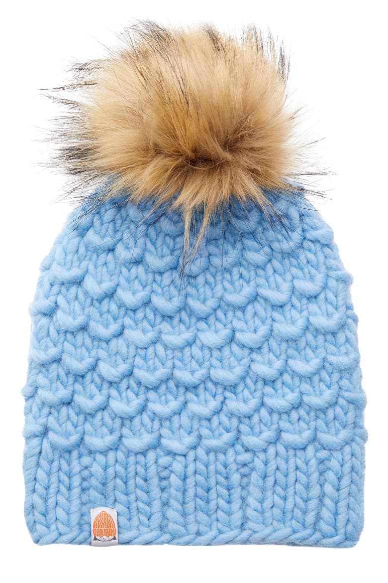 The Gunn Merino Wool Beanie, Main, color, SKY
