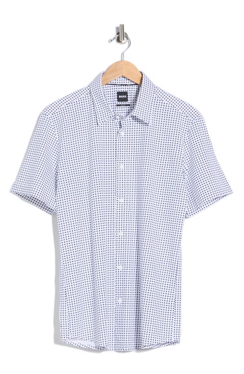 Roan Slim Fit Short Sleeve Button-Up Shirt